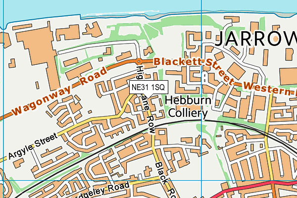 NE31 1SQ map - OS VectorMap District (Ordnance Survey)