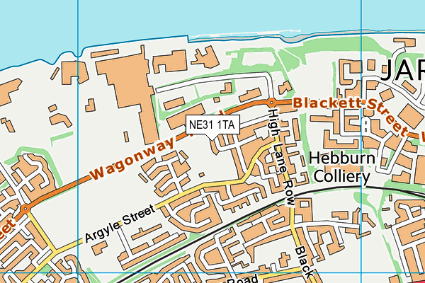 NE31 1TA map - OS VectorMap District (Ordnance Survey) NE31 1TA map - OS VectorMap District (Ordnance Survey)