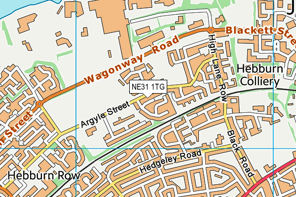 NE31 1TG map - OS VectorMap District (Ordnance Survey)
