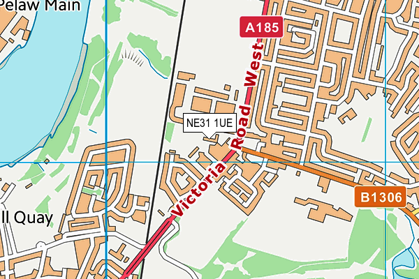 NE31 1UE map - OS VectorMap District (Ordnance Survey) NE31 1UE map - OS VectorMap District (Ordnance Survey)