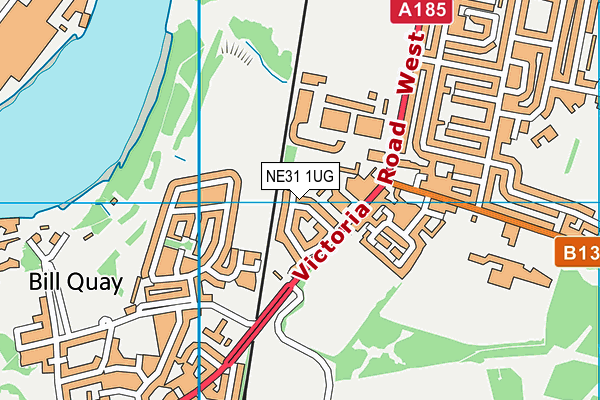 NE31 1UG map - OS VectorMap District (Ordnance Survey) NE31 1UG map - OS VectorMap District (Ordnance Survey)