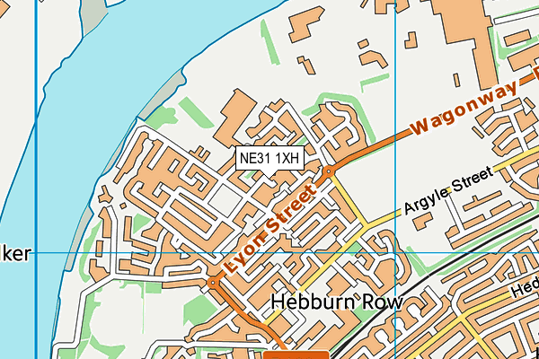 NE31 1XH map - OS VectorMap District (Ordnance Survey) NE31 1XH map - OS VectorMap District (Ordnance Survey)