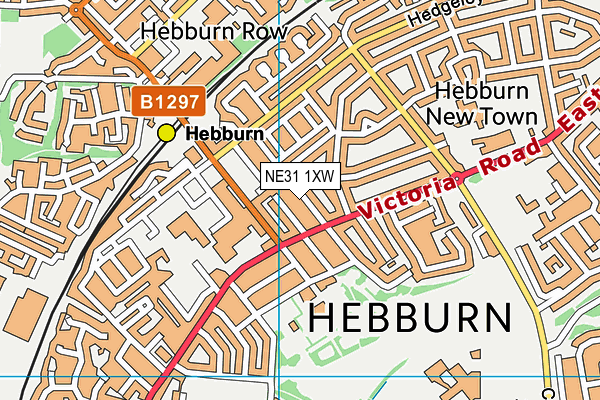 NE31 1XW map - OS VectorMap District (Ordnance Survey) NE31 1XW map - OS VectorMap District (Ordnance Survey)