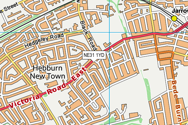 NE31 1YD map - OS VectorMap District (Ordnance Survey) NE31 1YD map - OS VectorMap District (Ordnance Survey)