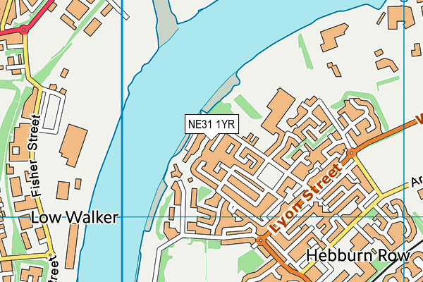 NE31 1YR map - OS VectorMap District (Ordnance Survey) NE31 1YR map - OS VectorMap District (Ordnance Survey)