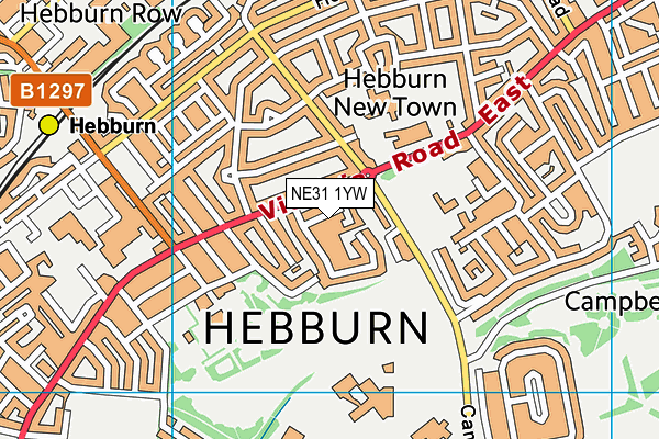 NE31 1YW map - OS VectorMap District (Ordnance Survey) NE31 1YW map - OS VectorMap District (Ordnance Survey)