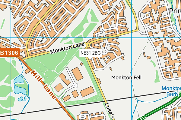 NE31 2BG map - OS VectorMap District (Ordnance Survey) NE31 2BG map - OS VectorMap District (Ordnance Survey)