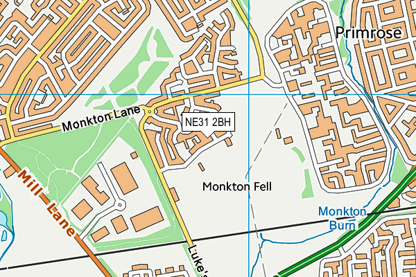 NE31 2BH map - OS VectorMap District (Ordnance Survey) NE31 2BH map - OS VectorMap District (Ordnance Survey)