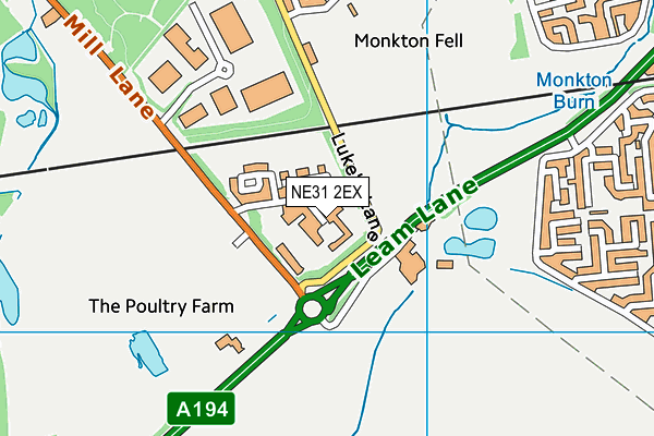 NE31 2EX map - OS VectorMap District (Ordnance Survey) NE31 2EX map - OS VectorMap District (Ordnance Survey)