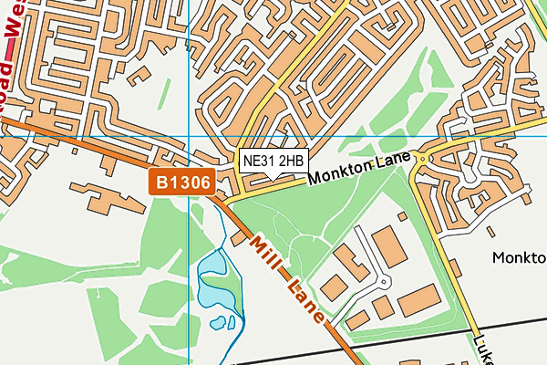 NE31 2HB map - OS VectorMap District (Ordnance Survey) NE31 2HB map - OS VectorMap District (Ordnance Survey)