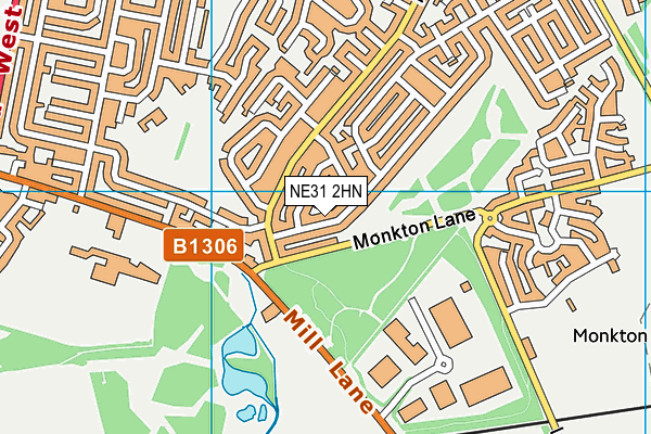 NE31 2HN map - OS VectorMap District (Ordnance Survey) NE31 2HN map - OS VectorMap District (Ordnance Survey)