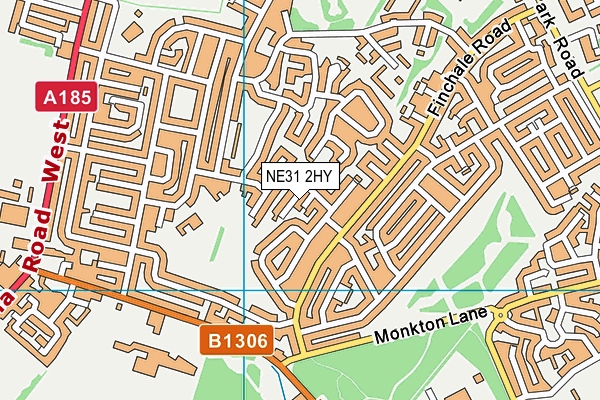 NE31 2HY map - OS VectorMap District (Ordnance Survey) NE31 2HY map - OS VectorMap District (Ordnance Survey)
