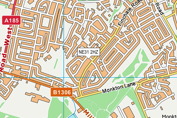 NE31 2HZ map - OS VectorMap District (Ordnance Survey) NE31 2HZ map - OS VectorMap District (Ordnance Survey)