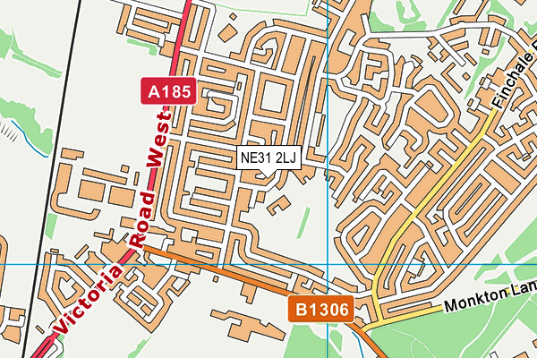 NE31 2LJ map - OS VectorMap District (Ordnance Survey) NE31 2LJ map - OS VectorMap District (Ordnance Survey)