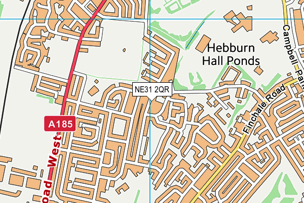 NE31 2QR map - OS VectorMap District (Ordnance Survey) NE31 2QR map - OS VectorMap District (Ordnance Survey)
