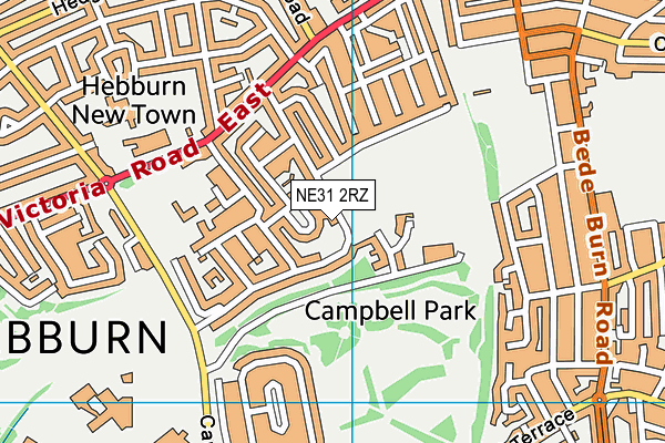NE31 2RZ map - OS VectorMap District (Ordnance Survey) NE31 2RZ map - OS VectorMap District (Ordnance Survey)