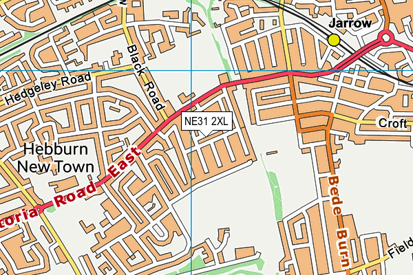 NE31 2XL map - OS VectorMap District (Ordnance Survey)