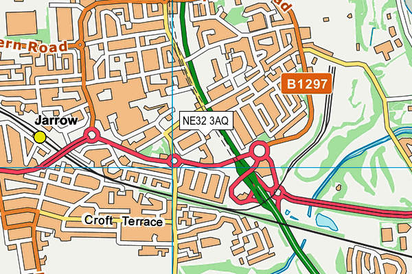 NE32 3AQ map - OS VectorMap District (Ordnance Survey) NE32 3AQ map - OS VectorMap District (Ordnance Survey)