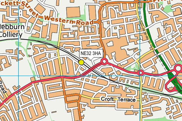 NE32 3HA map - OS VectorMap District (Ordnance Survey) NE32 3HA map - OS VectorMap District (Ordnance Survey)