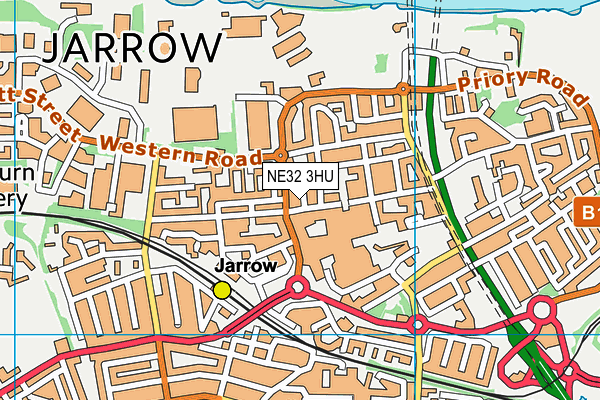 NE32 3HU map - OS VectorMap District (Ordnance Survey) NE32 3HU map - OS VectorMap District (Ordnance Survey)