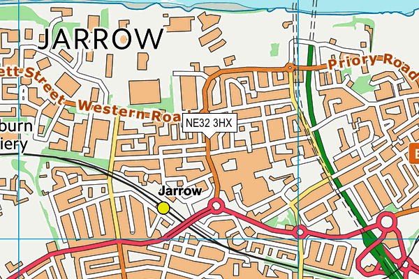 NE32 3HX map - OS VectorMap District (Ordnance Survey) NE32 3HX map - OS VectorMap District (Ordnance Survey)