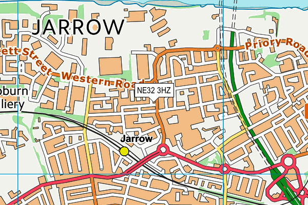 NE32 3HZ map - OS VectorMap District (Ordnance Survey) NE32 3HZ map - OS VectorMap District (Ordnance Survey)