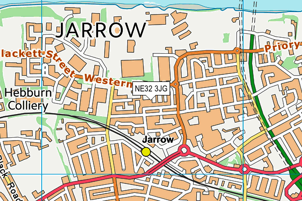 NE32 3JG map - OS VectorMap District (Ordnance Survey) NE32 3JG map - OS VectorMap District (Ordnance Survey)