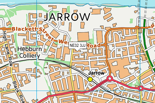 NE32 3JJ map - OS VectorMap District (Ordnance Survey) NE32 3JJ map - OS VectorMap District (Ordnance Survey)