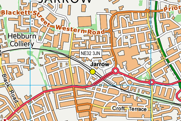 NE32 3JN map - OS VectorMap District (Ordnance Survey) NE32 3JN map - OS VectorMap District (Ordnance Survey)