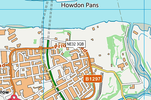 NE32 3QB map - OS VectorMap District (Ordnance Survey) NE32 3QB map - OS VectorMap District (Ordnance Survey)