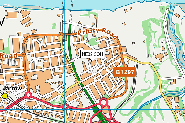 NE32 3QH map - OS VectorMap District (Ordnance Survey) NE32 3QH map - OS VectorMap District (Ordnance Survey)