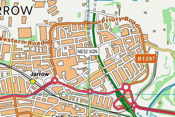 NE32 3QN map - OS VectorMap District (Ordnance Survey) NE32 3QN map - OS VectorMap District (Ordnance Survey)