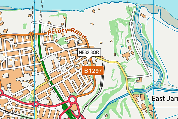 NE32 3QR map - OS VectorMap District (Ordnance Survey) NE32 3QR map - OS VectorMap District (Ordnance Survey)