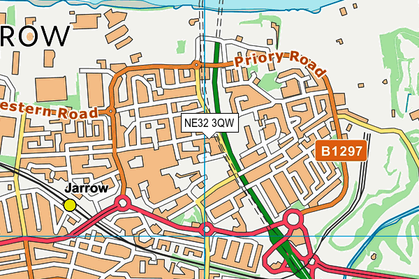 NE32 3QW map - OS VectorMap District (Ordnance Survey) NE32 3QW map - OS VectorMap District (Ordnance Survey)