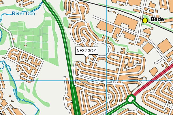 NE32 3QZ map - OS VectorMap District (Ordnance Survey) NE32 3QZ map - OS VectorMap District (Ordnance Survey)