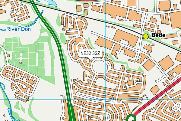 NE32 3SZ map - OS VectorMap District (Ordnance Survey) NE32 3SZ map - OS VectorMap District (Ordnance Survey)