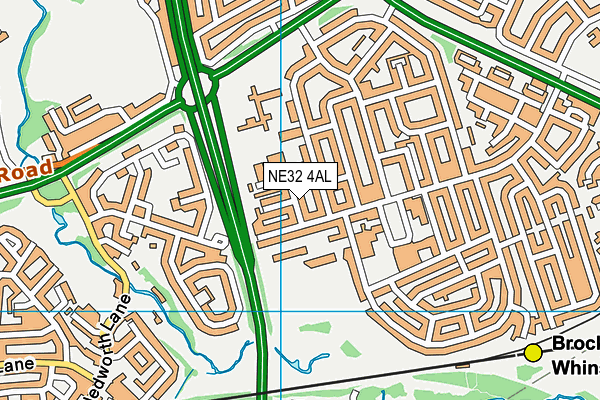 NE32 4AL map - OS VectorMap District (Ordnance Survey) NE32 4AL map - OS VectorMap District (Ordnance Survey)