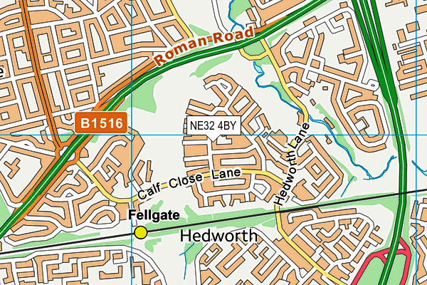 NE32 4BY map - OS VectorMap District (Ordnance Survey) NE32 4BY map - OS VectorMap District (Ordnance Survey)