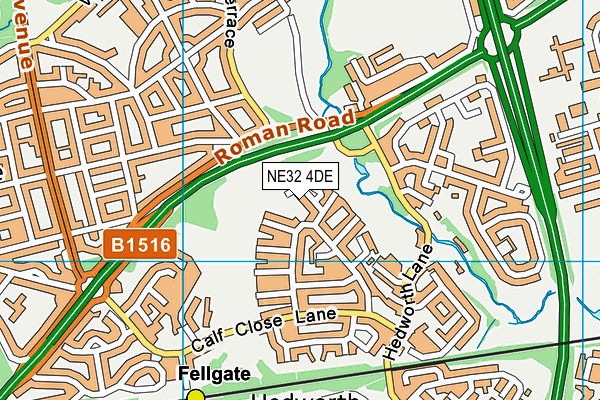 NE32 4DE map - OS VectorMap District (Ordnance Survey) NE32 4DE map - OS VectorMap District (Ordnance Survey)