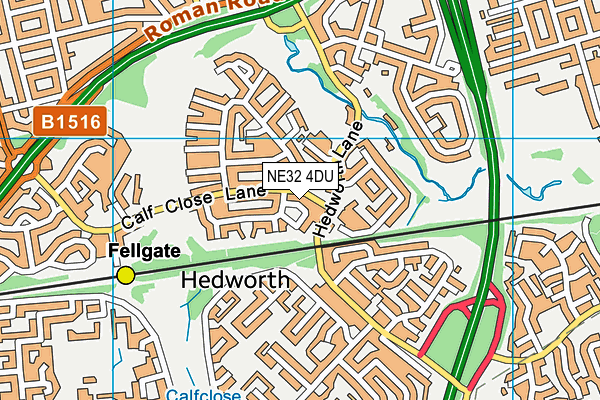 NE32 4DU map - OS VectorMap District (Ordnance Survey) NE32 4DU map - OS VectorMap District (Ordnance Survey)