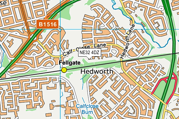NE32 4DZ map - OS VectorMap District (Ordnance Survey) NE32 4DZ map - OS VectorMap District (Ordnance Survey)