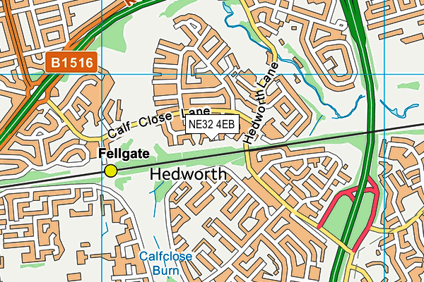 NE32 4EB map - OS VectorMap District (Ordnance Survey) NE32 4EB map - OS VectorMap District (Ordnance Survey)