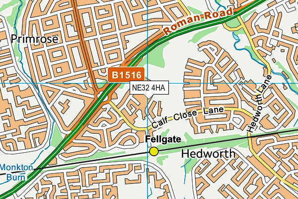 NE32 4HA map - OS VectorMap District (Ordnance Survey) NE32 4HA map - OS VectorMap District (Ordnance Survey)