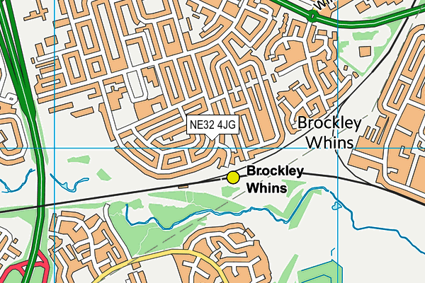 NE32 4JG map - OS VectorMap District (Ordnance Survey) NE32 4JG map - OS VectorMap District (Ordnance Survey)