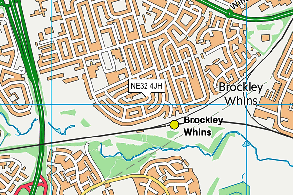 NE32 4JH map - OS VectorMap District (Ordnance Survey) NE32 4JH map - OS VectorMap District (Ordnance Survey)