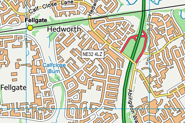 NE32 4LZ map - OS VectorMap District (Ordnance Survey) NE32 4LZ map - OS VectorMap District (Ordnance Survey)