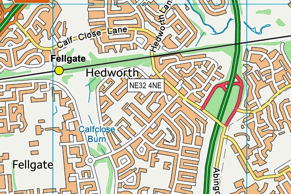 NE32 4NE map - OS VectorMap District (Ordnance Survey) NE32 4NE map - OS VectorMap District (Ordnance Survey)