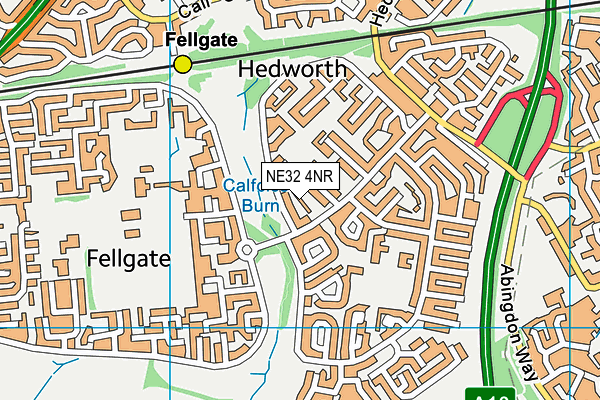 NE32 4NR map - OS VectorMap District (Ordnance Survey) NE32 4NR map - OS VectorMap District (Ordnance Survey)