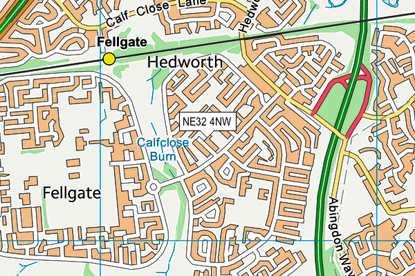 NE32 4NW map - OS VectorMap District (Ordnance Survey) NE32 4NW map - OS VectorMap District (Ordnance Survey)