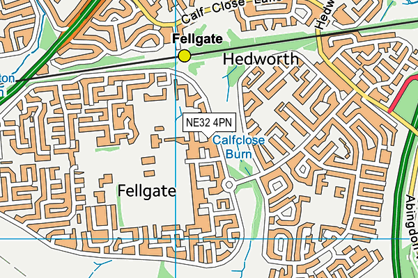 NE32 4PN map - OS VectorMap District (Ordnance Survey) NE32 4PN map - OS VectorMap District (Ordnance Survey)